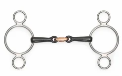 Black Sweet Iron Two Ring Gag^Shires Equestrian Sale