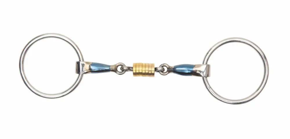 Blue Sweet Iron Loose Ring With Roller^Shires Equestrian Best