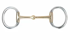 Brass Alloy Flat Ring Jointed Eggbutt^Shires Equestrian Outlet