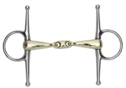 Brass Alloy Snaffle with Lozenge^Shires Equestrian Best