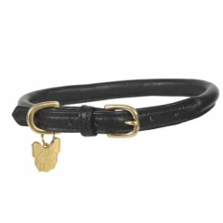 Digby & Fox Rolled Leather Dog Collar^Shires Equestrian Outlet