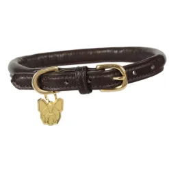 Digby & Fox Rolled Leather Dog Collar^Shires Equestrian Outlet