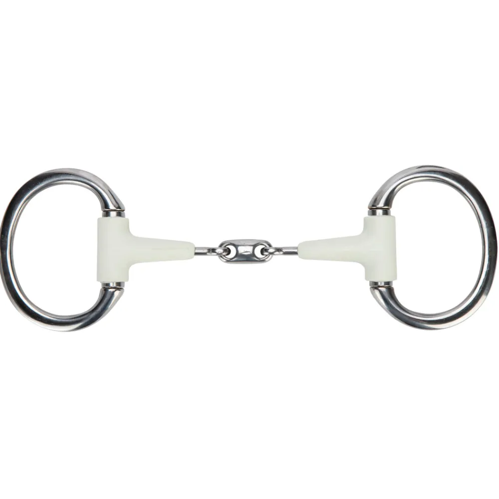 EquiKind Softie Flat Ring Eggbutt Peanut Link^Shires Equestrian Discount