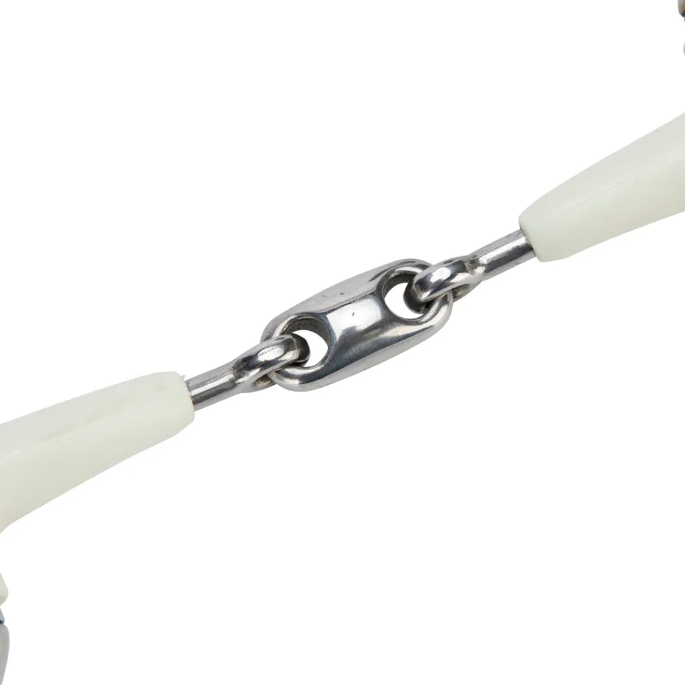 EquiKind Softie Flat Ring Eggbutt Peanut Link^Shires Equestrian Discount