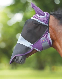 FlyGuard Pro Deluxe Fly Mask With Ears & Nose^Shires Equestrian Hot