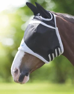 FlyGuard Pro Field Durable Fly Mask With Ears^Shires Equestrian Outlet