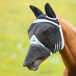 FlyGuard Pro Field Durable Fly Mask With Ears & Nose^Shires Equestrian New