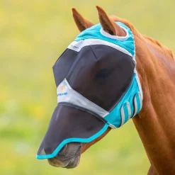 FlyGuard Pro Fine Mesh Fly Mask with Ear Holes & Nose^Shires Equestrian Hot