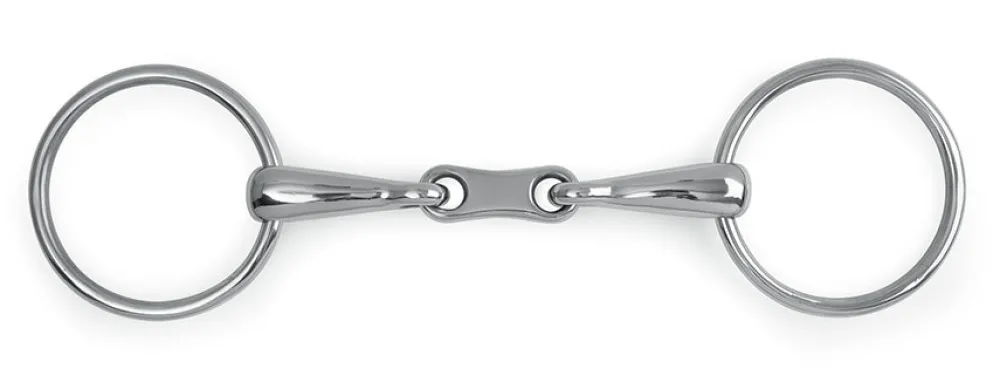 French Link Loose Ring Snaffle^Shires Equestrian Hot