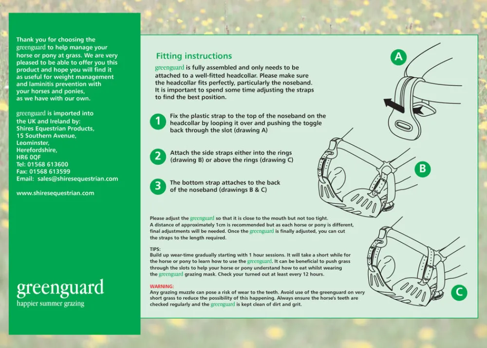 Greenguard Muzzle^Shires Equestrian Online
