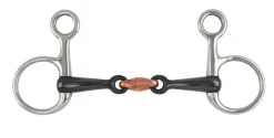 Hanging Cheek Black Sweet Iron Snaffle^Shires Equestrian