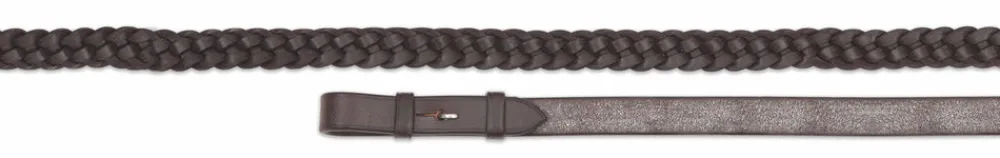 Velociti GARA Plaited Leather Reins^Shires Equestrian New