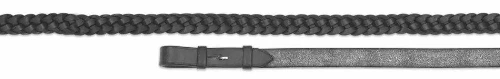 Velociti GARA Plaited Leather Reins^Shires Equestrian New